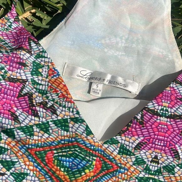 Super Cute Colorful - Summer Tank TopLOVERS & FRIENDS - Crop Top - Size Small - Picture 2 of 3